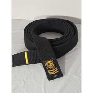 ProForce Solid Black Belt, Size 6 Gold Label